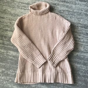 Oversized Knitted Turtleneck Sweater